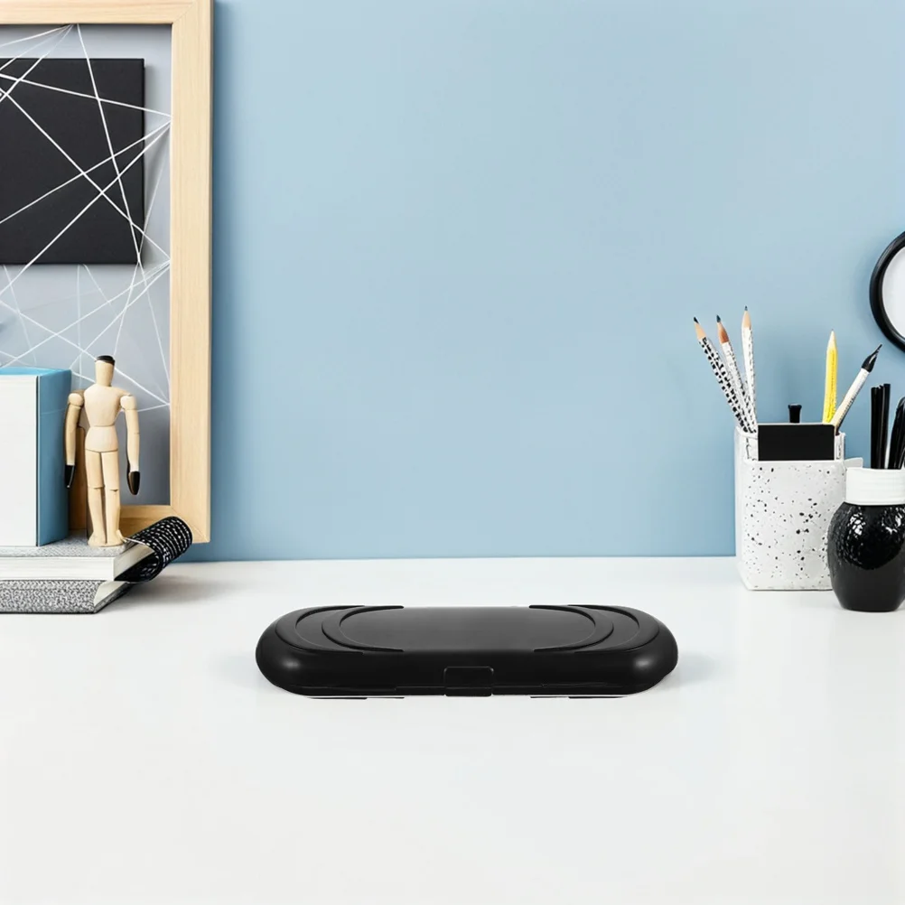 กล่องเก็บของพกพาทรงรี 2 ชิ้น ดีไซน์ทันสมัย ทนทาน ผลิตจากพลาสติก สำหรับจัดเก็บของชิ้นเล็กและอุปกรณ์เสริม กล่องใส่อุปกรณ์เครื่องเขียน