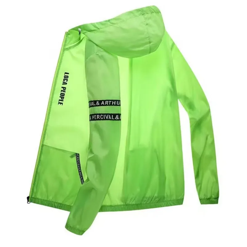 Ultrathin Waterproof Sunscreen Quick-Dry Breathable Summer Bicycle Jacket, Coat and Clothes for Men Unisex Running and Camping