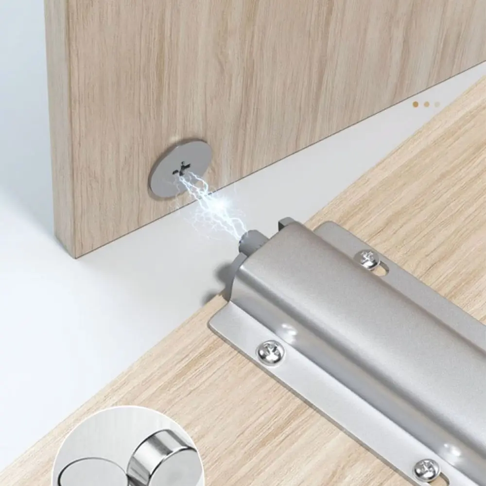Press To Open Magnetic Cabinet Damper Aluminum Alloy Touch Release Catch For Furniture Wardrobe Cupboard Door Hardware