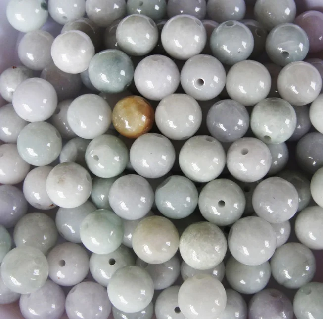 50 pcs Jade loose bead accessories, round bead bracelet, bead string