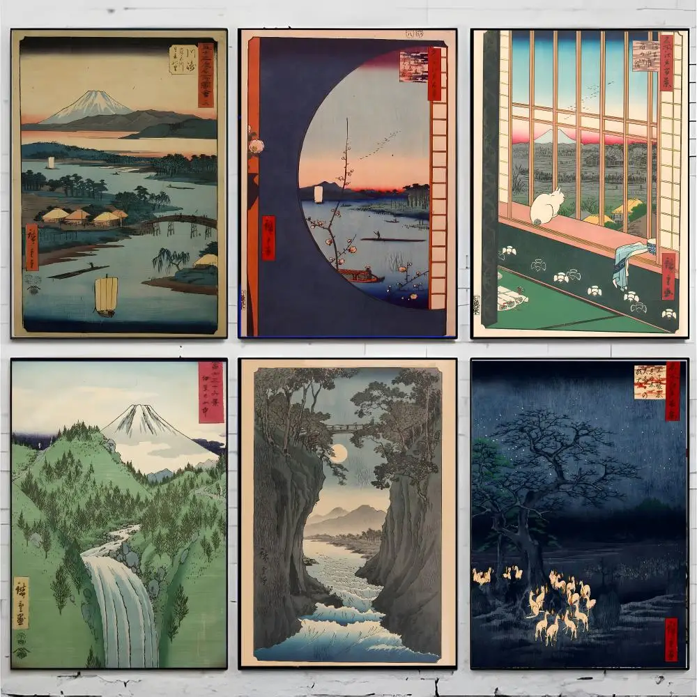 Artist Ukiyo-e Utagawa Hiroshige Poster Superior Home Space  Indoor Decorative Art & Home Decor