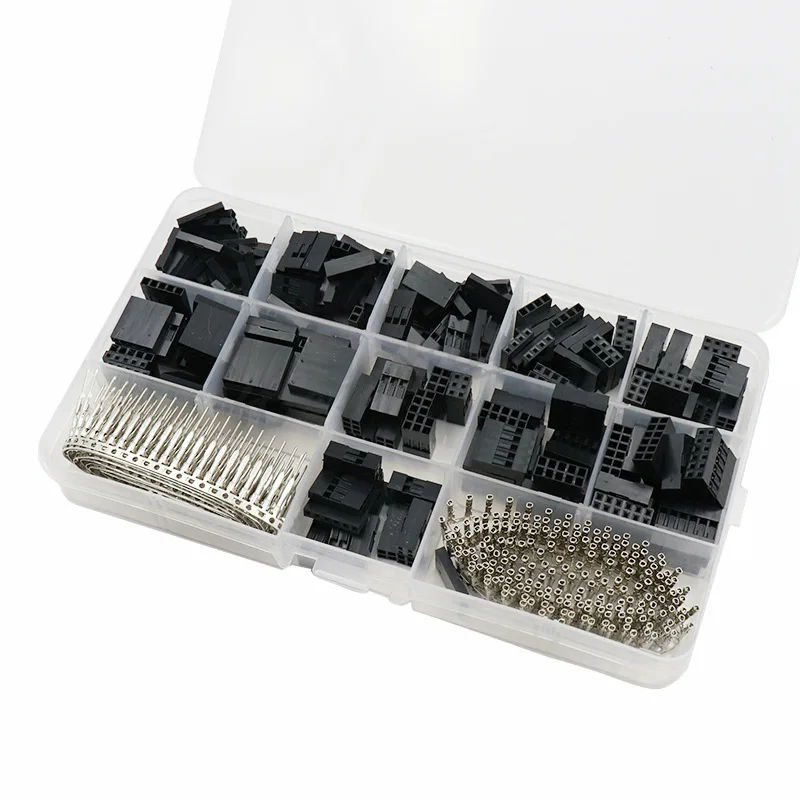 620pcs 2.54mmDuPont Jumper Connector Shell with Terminal Kit