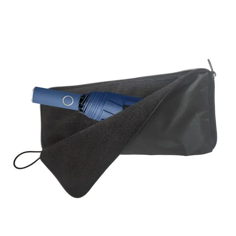 Saco de armazenamento de guarda-chuva padrão fresco pequeno, Tipo de embreagem Absorvente Folding Umbrella Bag, Ir para fora, portátil, impermeável