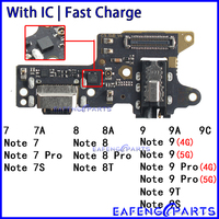 Usb Dock Charger Connector Flex for Xiaomi Redmi Note 7 7A  7S 8 8A 8T 9 9T 9S Pro 4G 5G Charging Board Flex Ports Module