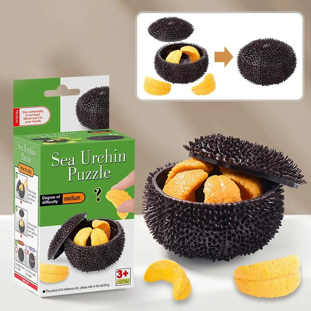 

3D Jigsaw Puzzle Cartoon Orange Sea Urchin Garlic Model Decompression Toy Leisure Assembly time Toys IQ Toys Assembly Puzzl K3O7
