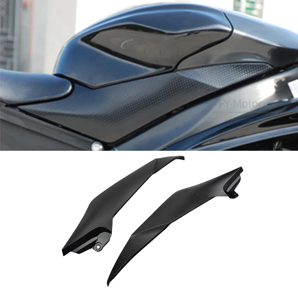 Motorcycle Gas Tank Side Covers Unpainted Black Panel Fairing Fit for Yamaha YZF R6 2008 2009 2010 2012 2013 2014 2015