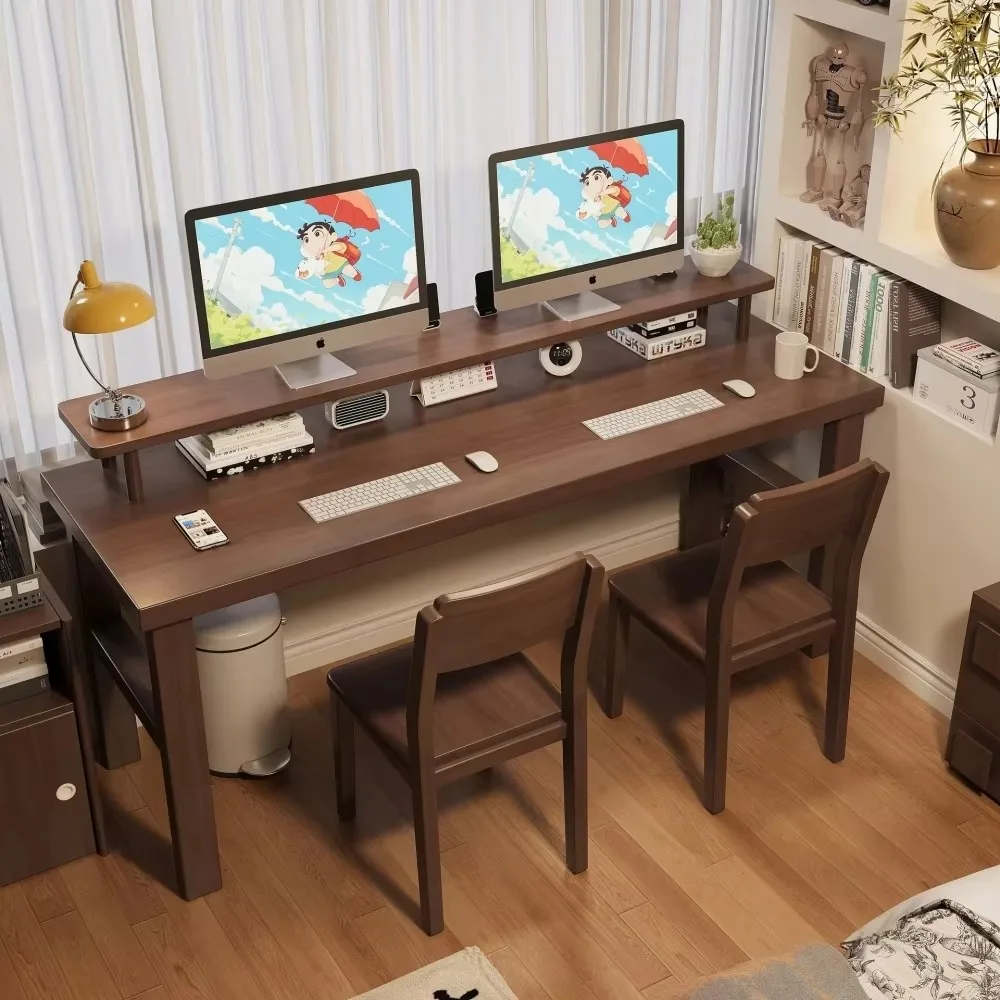Modern Multi-function Computer Desk with Open Storage Space