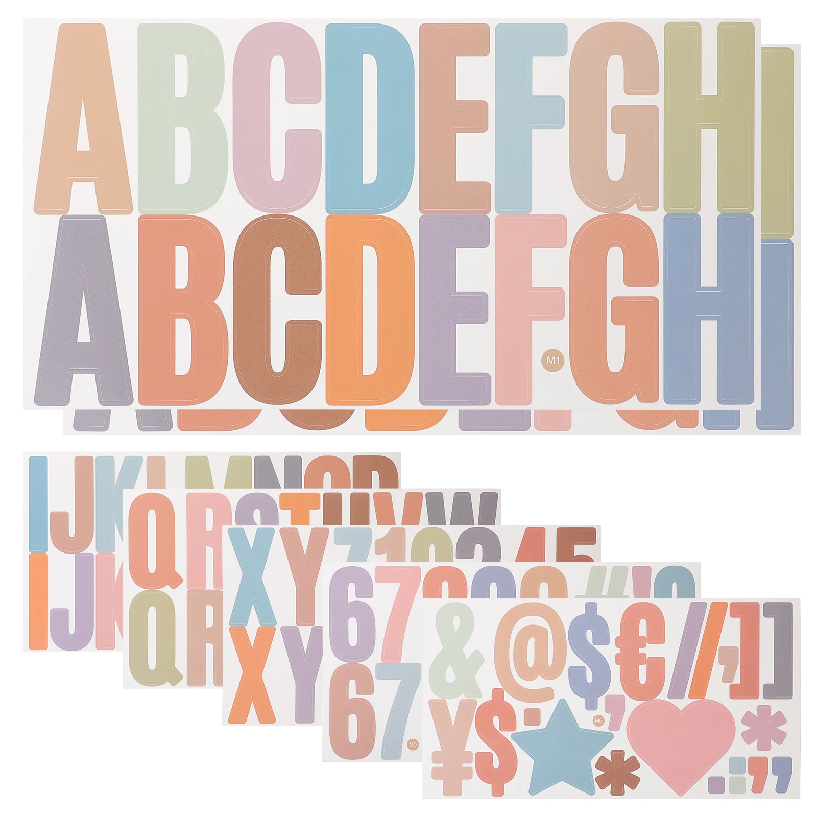 

2 Sets Bulletin Letters for outside Stickers Wunschtext Aufkleber Vinyl Buchstabenaufklebern