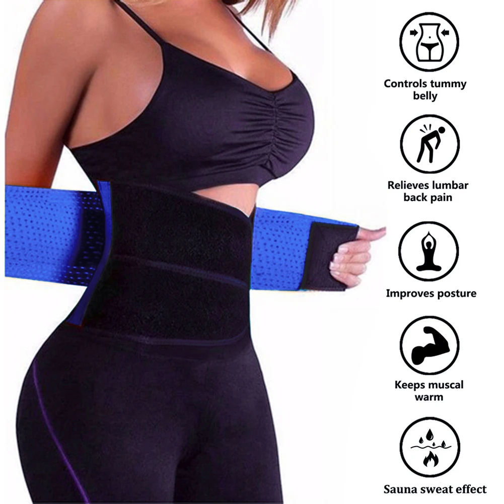 Body Slimming Shapewear Vest Waist Trainer Sweat Sport Shaper Belly Posture Shaper Belt For Women Modeling Straps Casual Daily