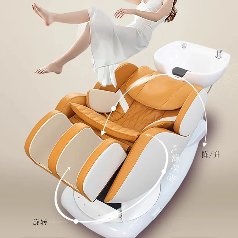 Shampoo Spa Bed Hair Massage Nursing Cosmetologist Chair Chairs for Beauty Salon Customer Washing Basin Wash Stretcher Machine