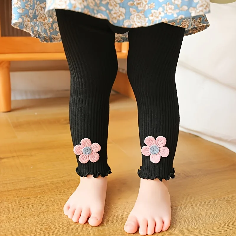 

Kids Tights for Girls Spring Autumn Ribbed Leggings Bow 1-12Y Children Pantyhose Baby Girl Bottoms Stockings