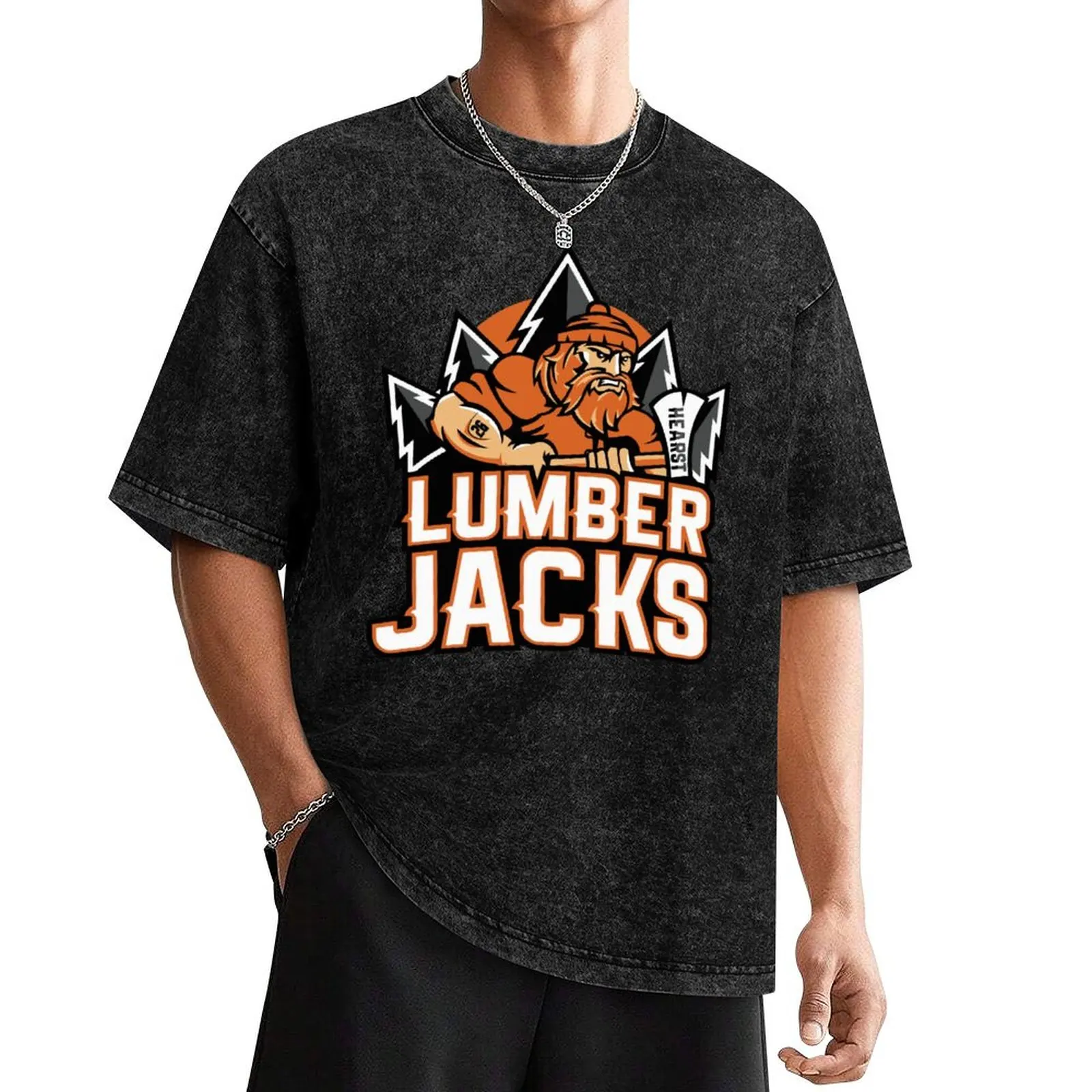 Hearst Lumberjacks T-Shirt basketball graphic tees plain korean fashion mens t shirts