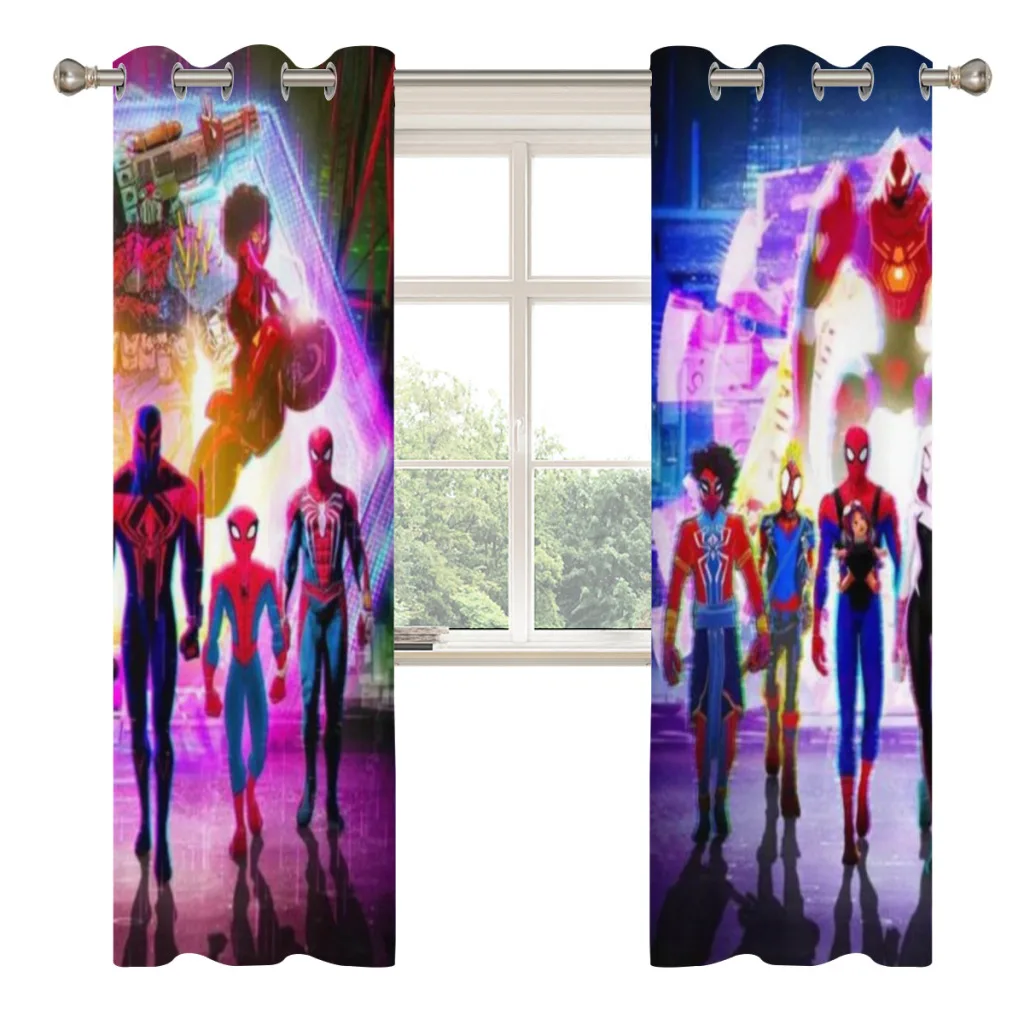 Marvel SpiderMan Blackout Curtains For Living room Bedroom