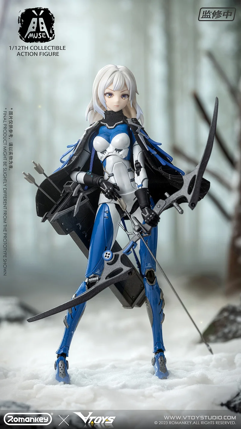 In Stock Romankey X Vtoys Muse Archer Gynoid 1/12 Action Figure Collection Model Toy