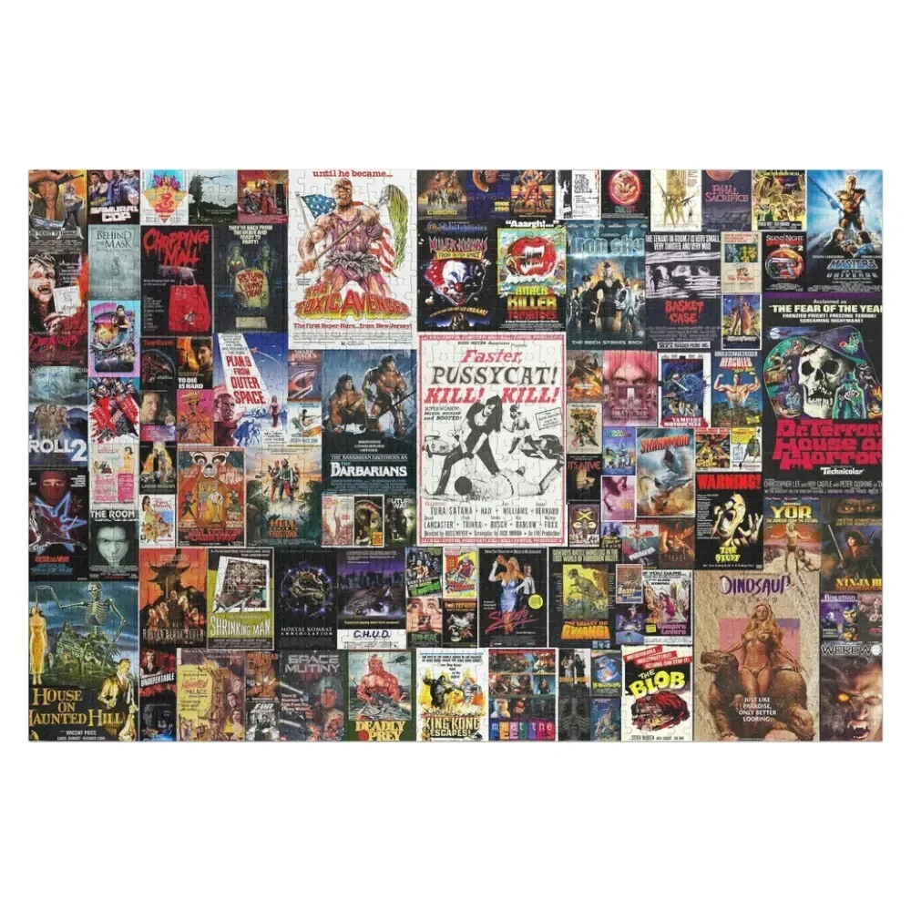 

100 Best B-Movies of All Time Collage Jigsaw Puzzle Customized Toys For Kids Picture Woodens For Adults Puzzle