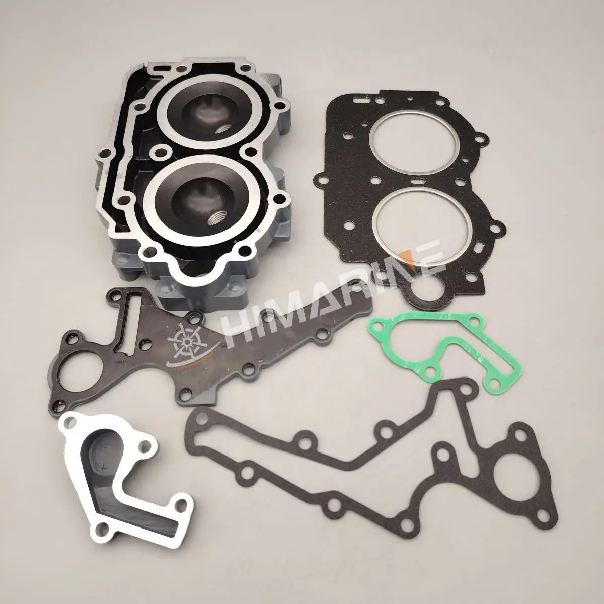 HIMARINE 6B4-11111-00-1S Cylinder Head Gasket Set For Yamaha 9.9HP 15HP E9.9D E15D Outboard Motor Parts 6B4-11111