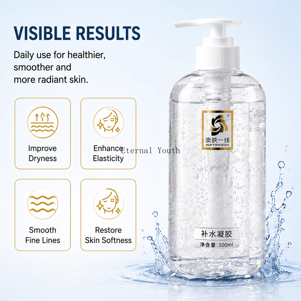 Collagen Ultrasonic Firming Lifting Tighten Anti Aging Facial Ageless-Dedicated Gel Anti Wrinkles 500g