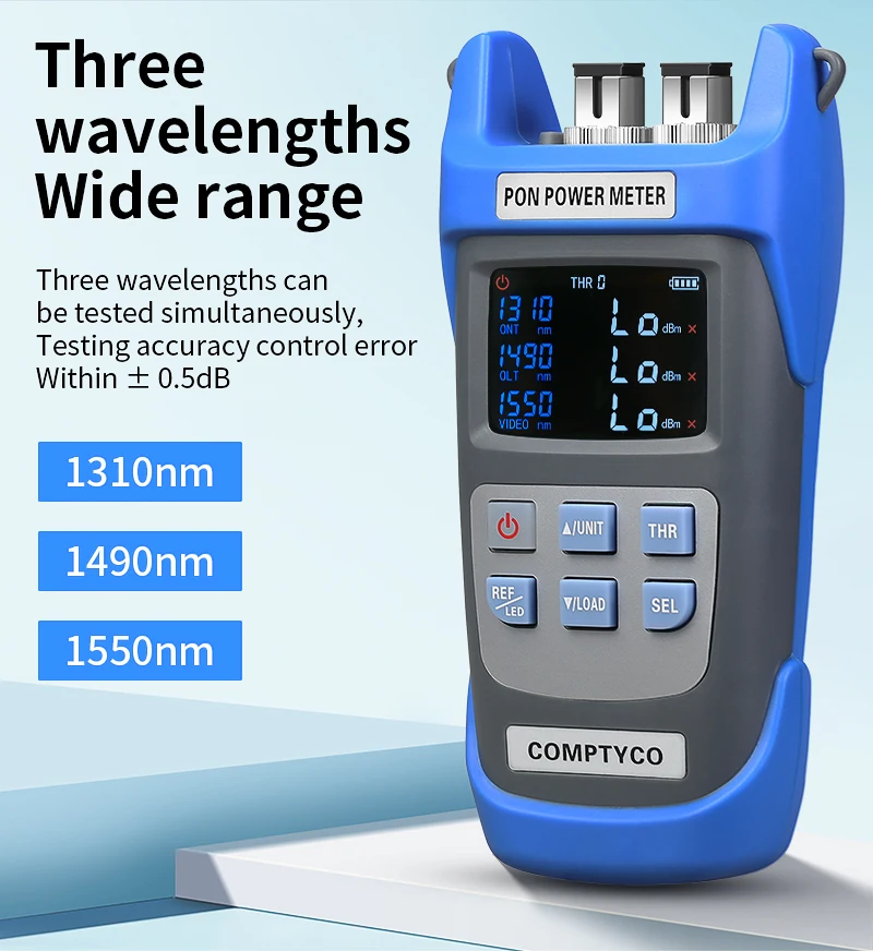 AUA-C330U/AUA-C330A Rechargeable PON Power Meter Optical Fiber PON OPM FTTX/ONT/