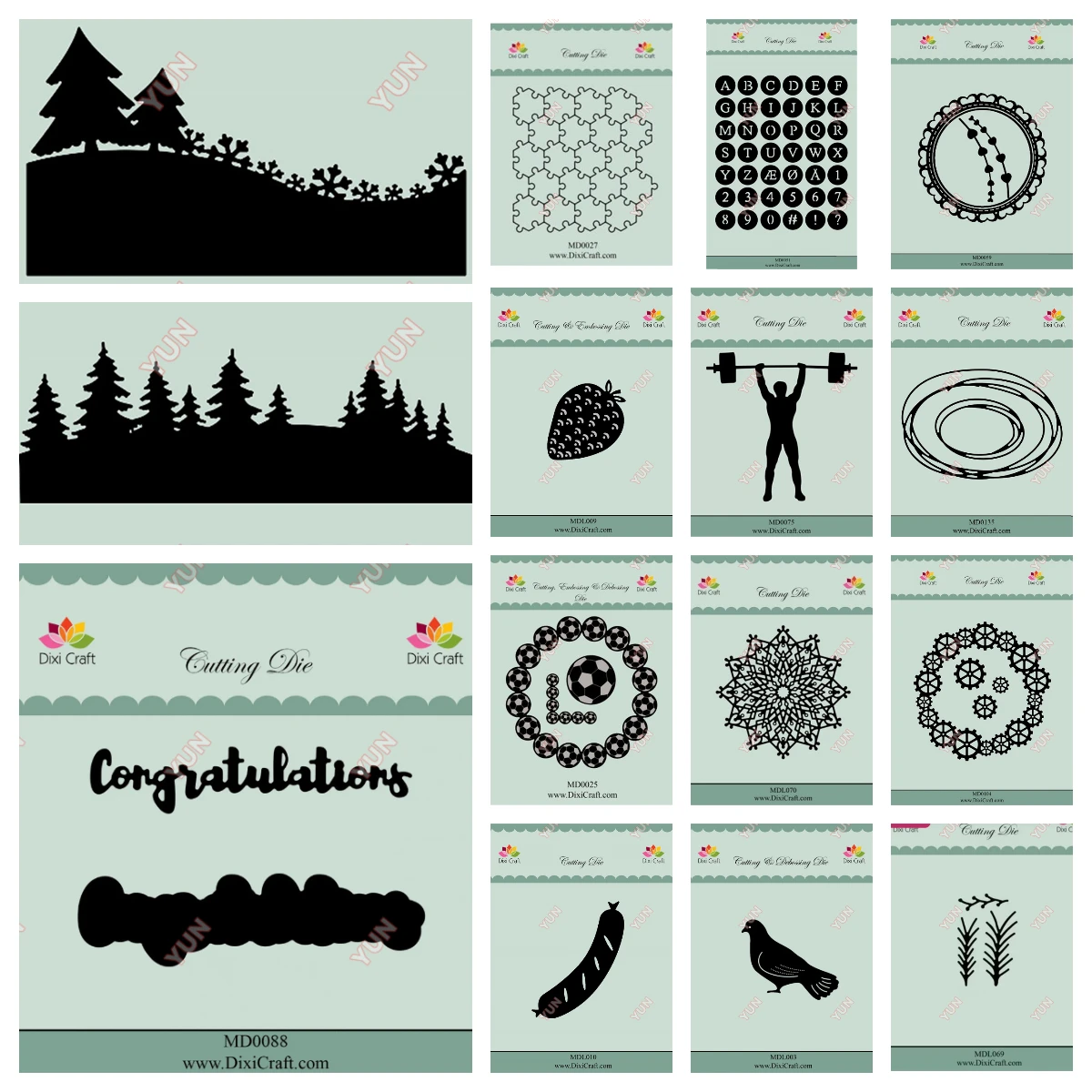 New Craft Metal Cutting Dies Circle Alphabet Congratulations Dies Landscape Frame Strawberry Die DIY Scrapbooking Card Making