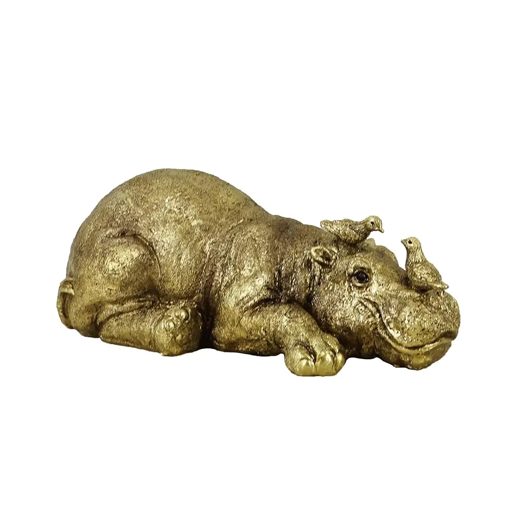 

7-Inch Hippo Statues Animals Figurine Resin Crafts Home Decor Modern Style Decorative Ornaments For Living Room,Cabinets,