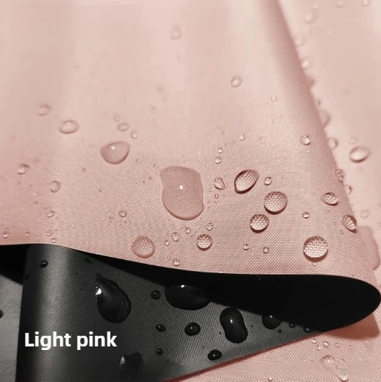 Black PU Coating Waterproof Fabric Plain By Meters for Awnings Shower Curtains Sewing Opaque Textile Needlework Smooth Thin Blue