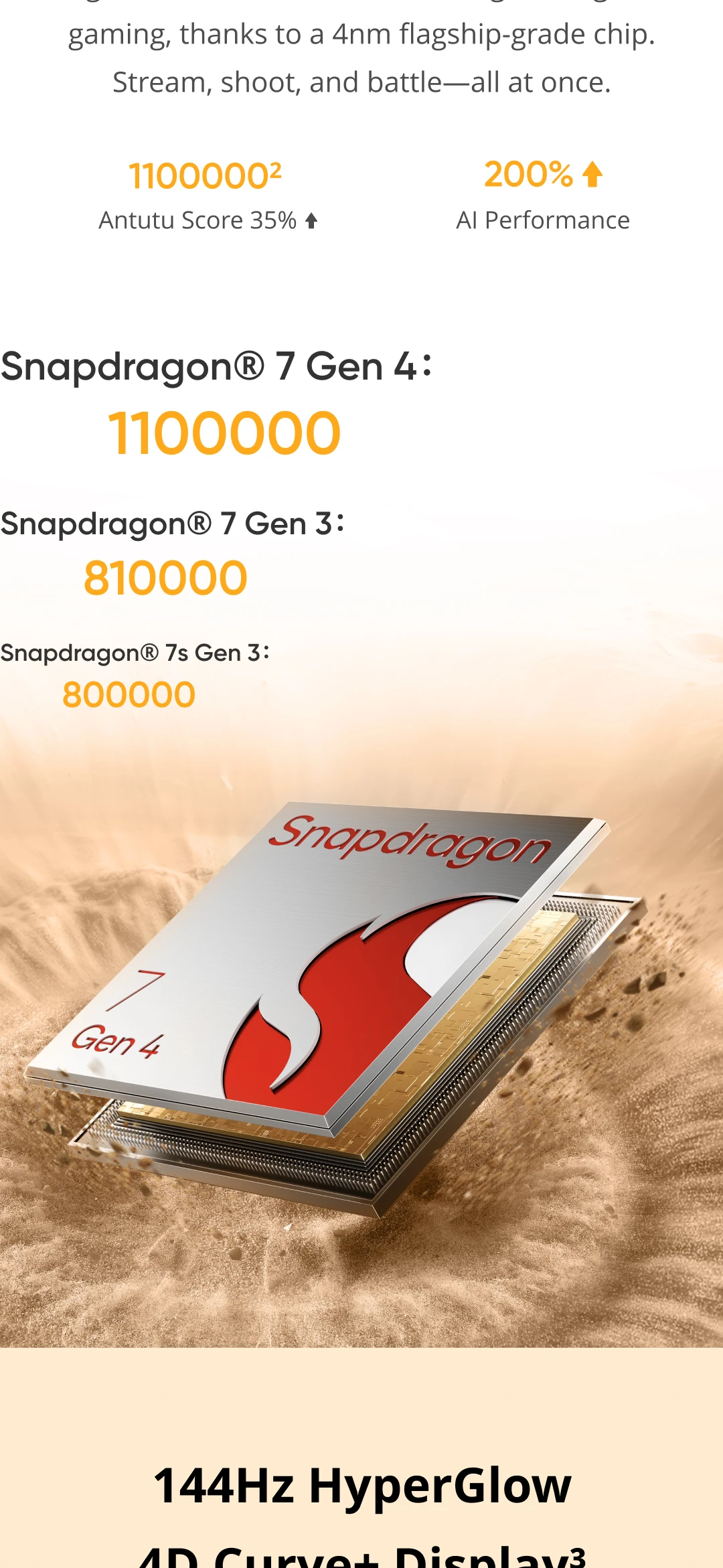 realme 15 Pro 5G Smartphone Qualcomm Snapdragon 7 Gen 4 Chipset 7000mAh Titan Battery 80W Ultra Charge 360° All-sense NFC