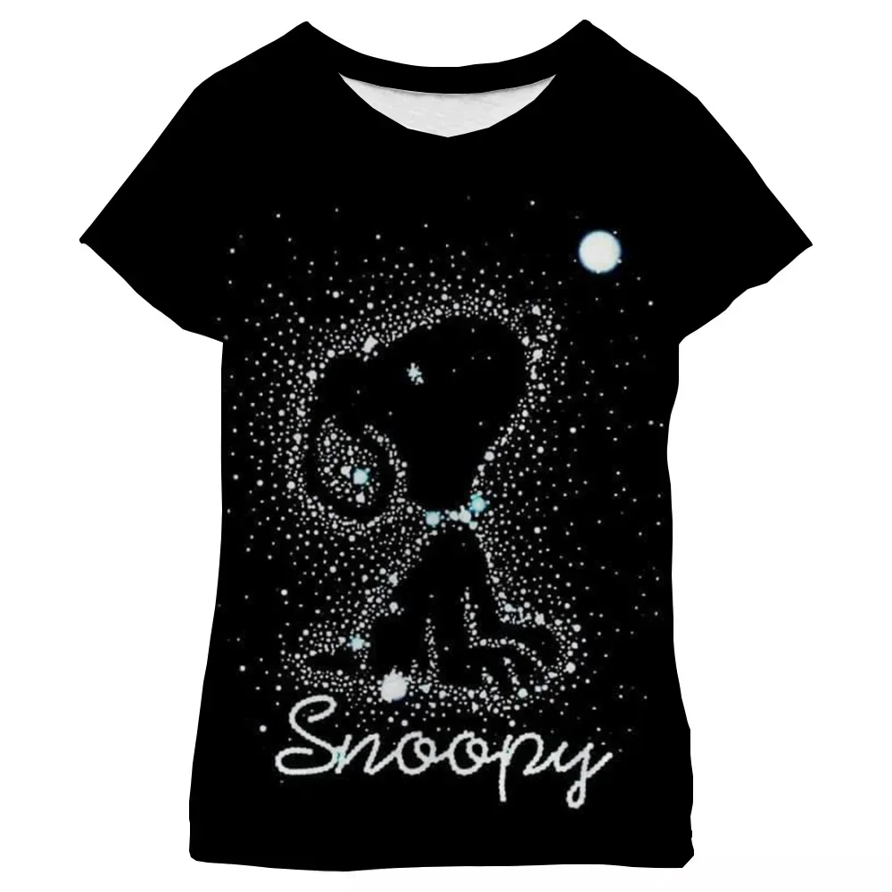 

Новая летняя футболка для беременных с принтом MINISO Snoopy, милая и милая, повседневная и короткая одежда для девочек