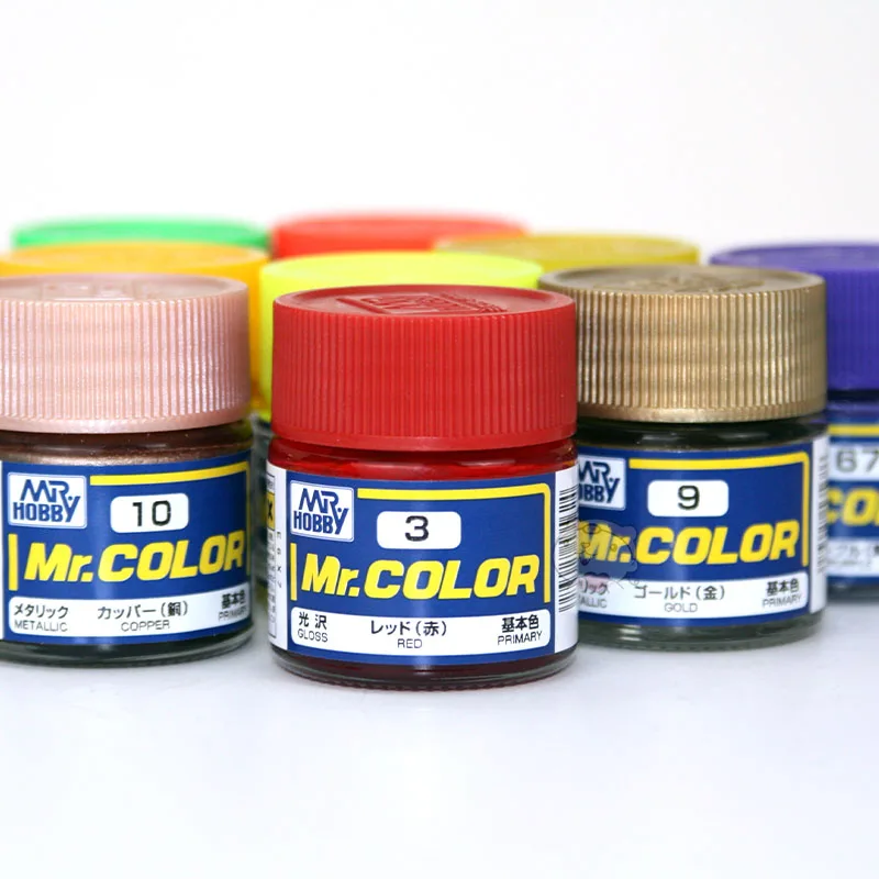 MR HOBBY Mr. COLOR C75 ~ C129 طلاء أكريليك قائم على المذيبات 10 مللي لنموذج بلاستيكي تلوين الصباغ طلاء يدوي/رش #5