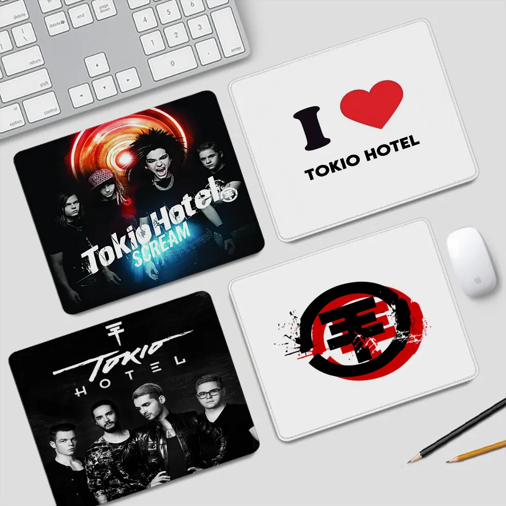 

Small Mouse Pad Anime Tokio Hotel Computer Desk Mat Gaming Mats Offices Accessories Office Rug Mousepad Gamer Gadgets Mause Cute