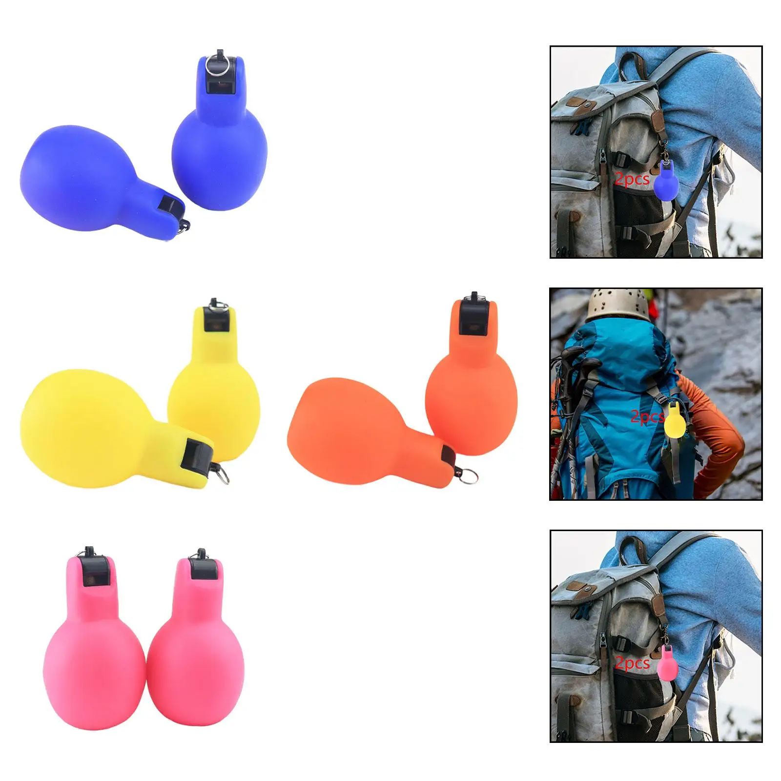 

2Pcs Hand Squeeze Whistles Training Whistles for Referees Indoor Outdoor