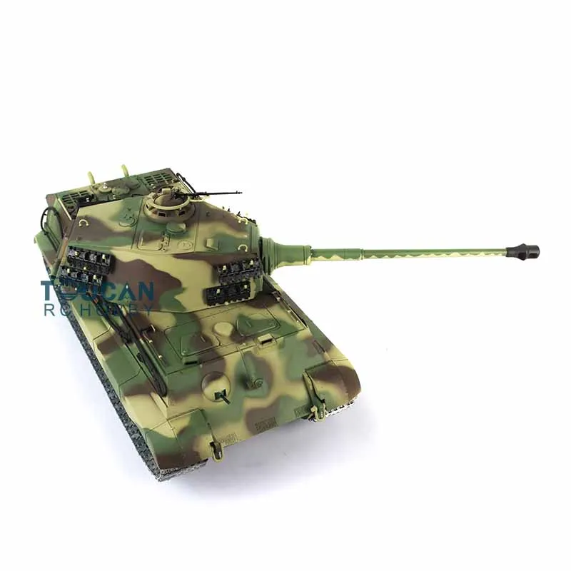 1/16 Professional Ver HENG LONG 7.0 Customized King Tiger RC Tank 3888A Metal Wheels Barrel Recoil Toucan Vehicle TH17529-SMT8