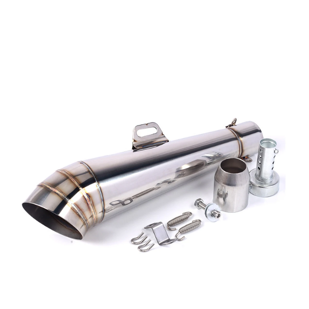 51MM universal motorcycle exhaust pipe with muffler can be installed and removed suitable for most motorcycles street pipe