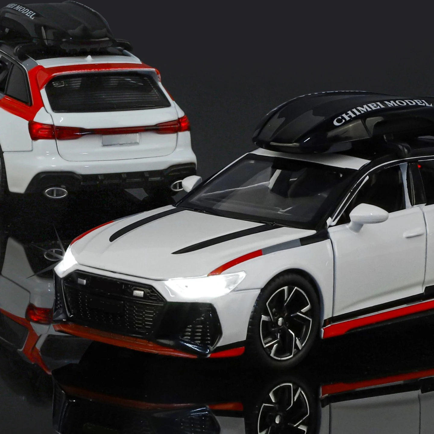 1:32 RS6 Modell Spielzeugautos Legierung Diecast Türen Geöffnet Zurückziehen Sound Licht Miniatur Fahrzeugmodelle für Jungen Geschenke