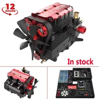 TOYAN FS-L200AC Engine Model 7cc Inline 2 Cylinders 4 Stroke Air Cooled Nitro Engine Model Kit - TOYAN & OTTO MOTOR Version