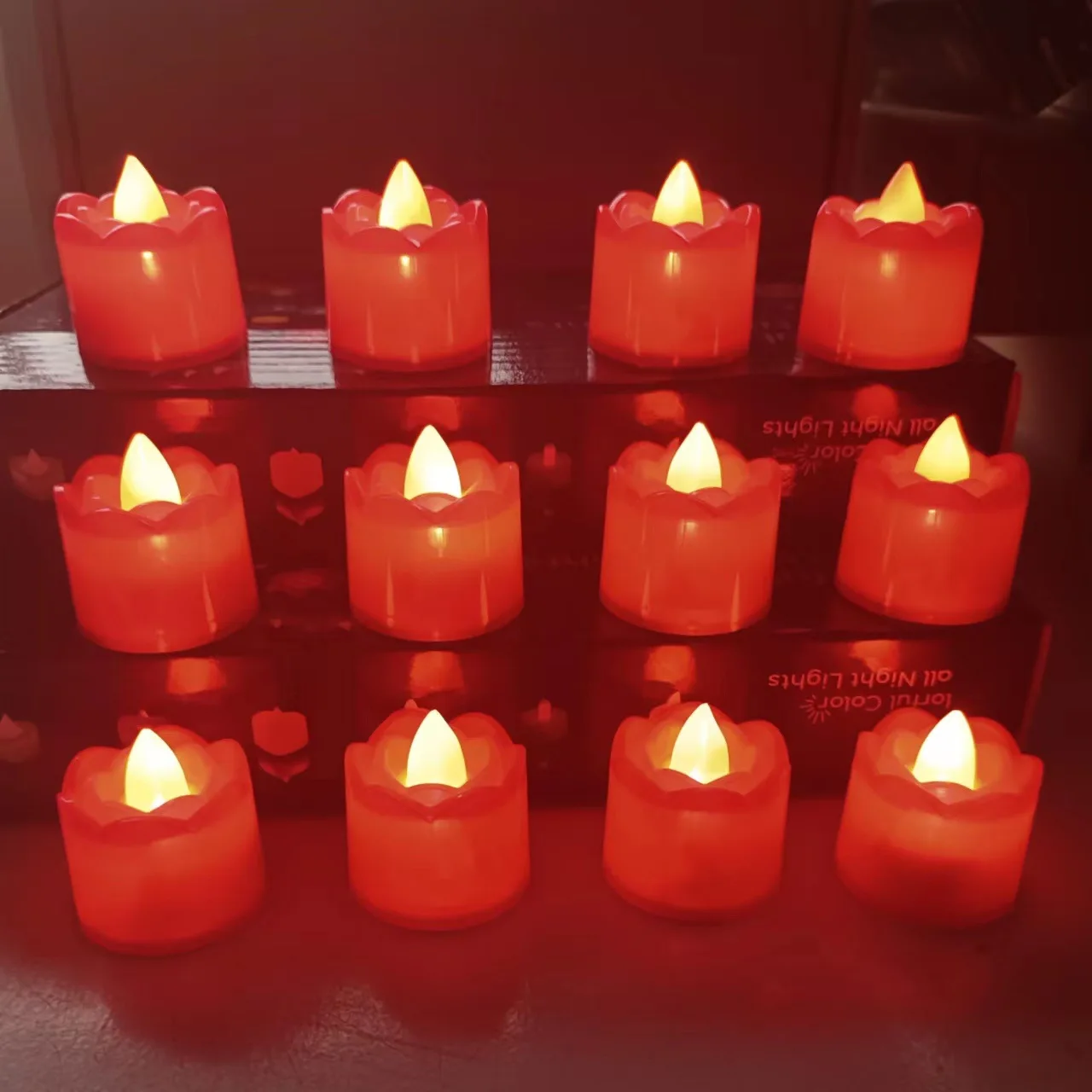 

Беспламенная светодиодная Электронная свеча, восковая чайная лампа, реалистичное пламя, светодиодная лампа на Рождество, Хэллоуин, свадьбу, домашний декор