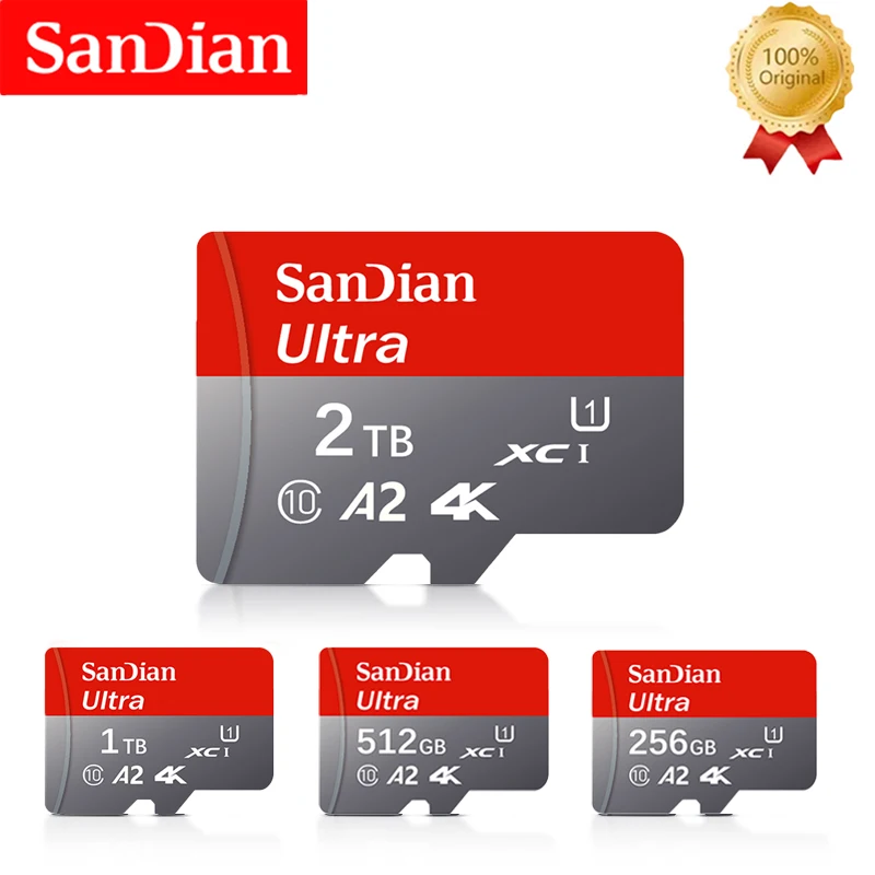 정품 메모리 카드, 대용량 SD 카드, 마이크로 미니 TF 카드, PC, 데스크탑, 맥, 카메라용 고속 플래시 카드, 1TB, 256GB, 512GB