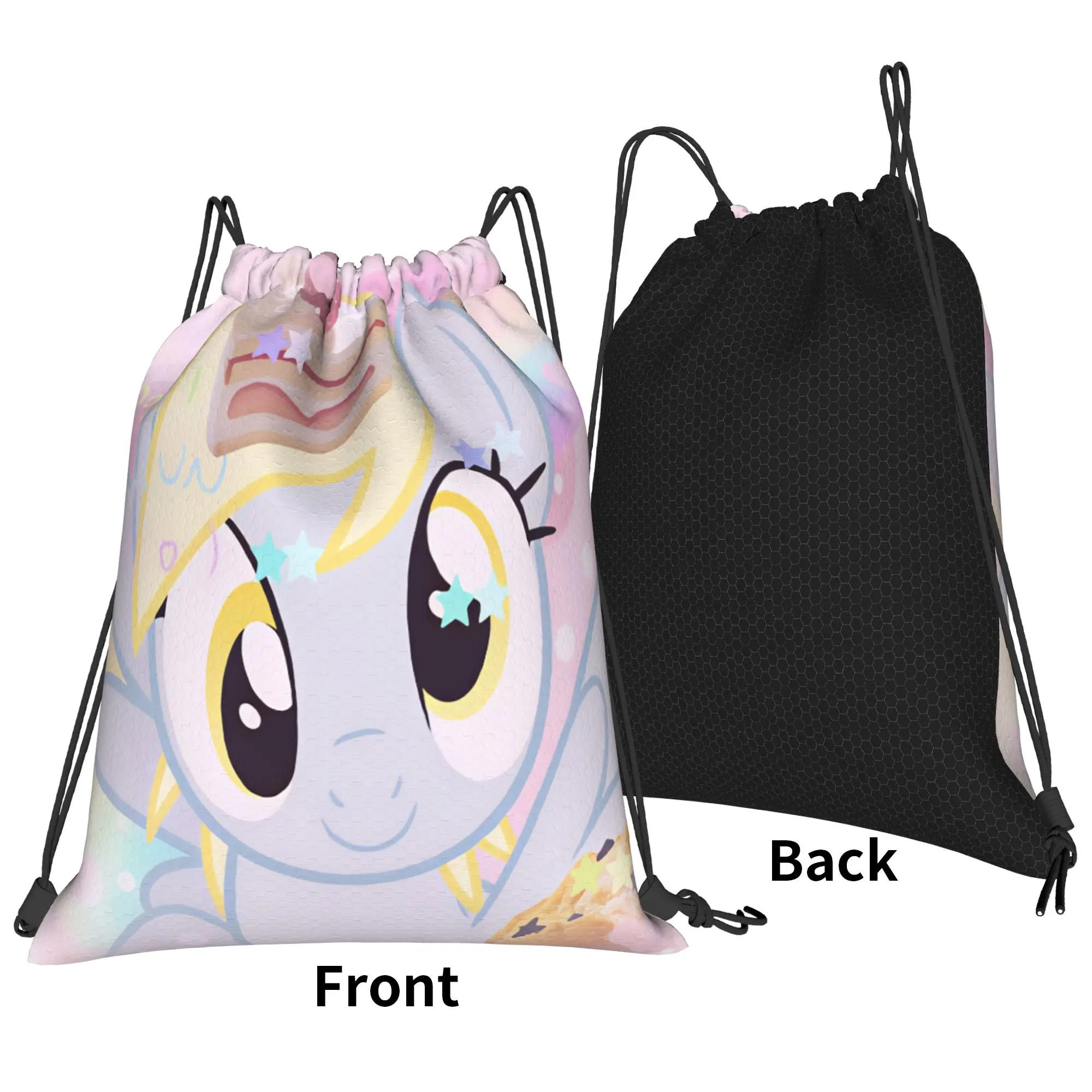 Derpy Muffins Hooves Drawstring Bag  Minimalist Sports Travel Backpack For Women Water Resistant Sackpack String Bags