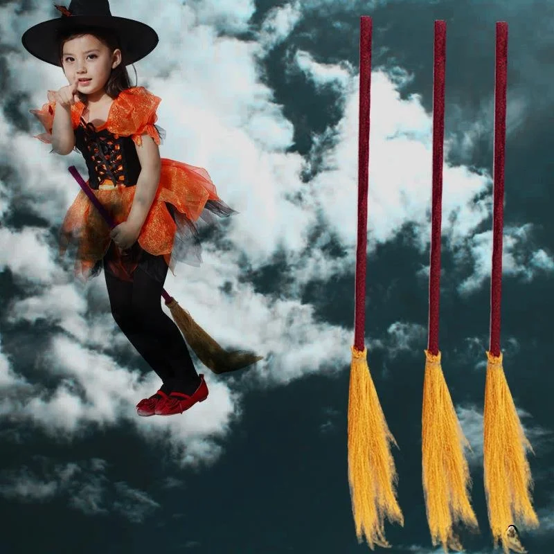 loween Witch Flng Broomsti Magic Pumpkin Spazzatrice Accessori per costumi per bambini adulti Spettacolo teatrale Tradizionale Ch...
