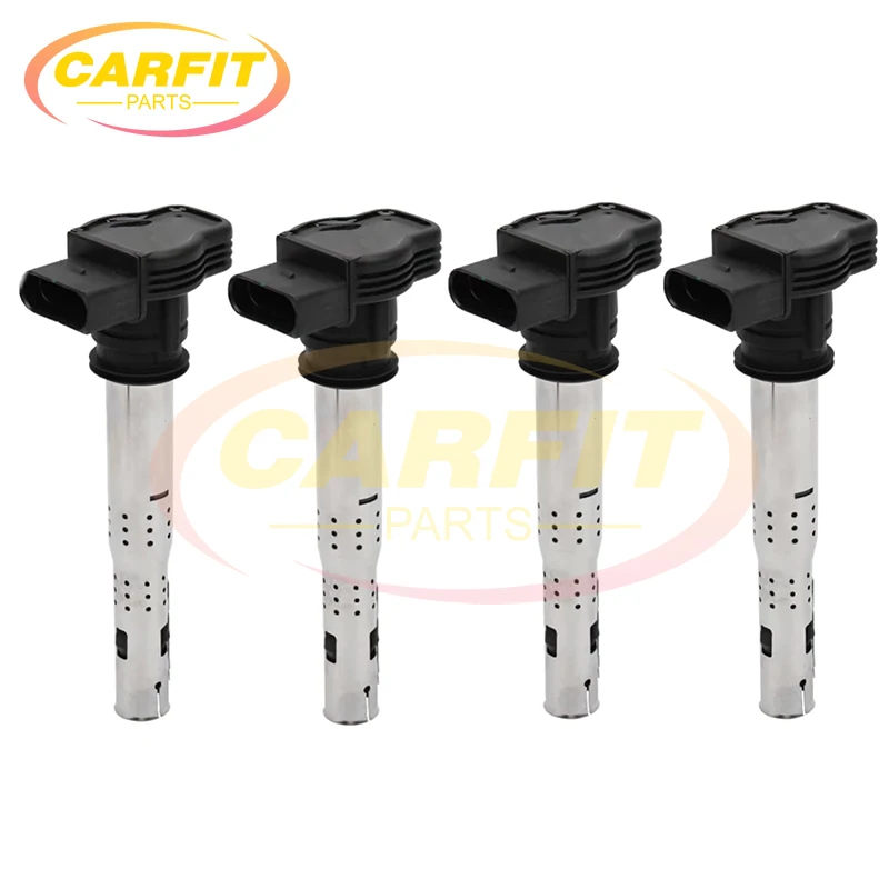 

4PCS 07K905715A 0221604115 07K905715F UF575 06F905115G Ignition Coils For 2005-2018 Audi A3 A4 A6 TT Q3 Q5 VW Golf Passat Jetta