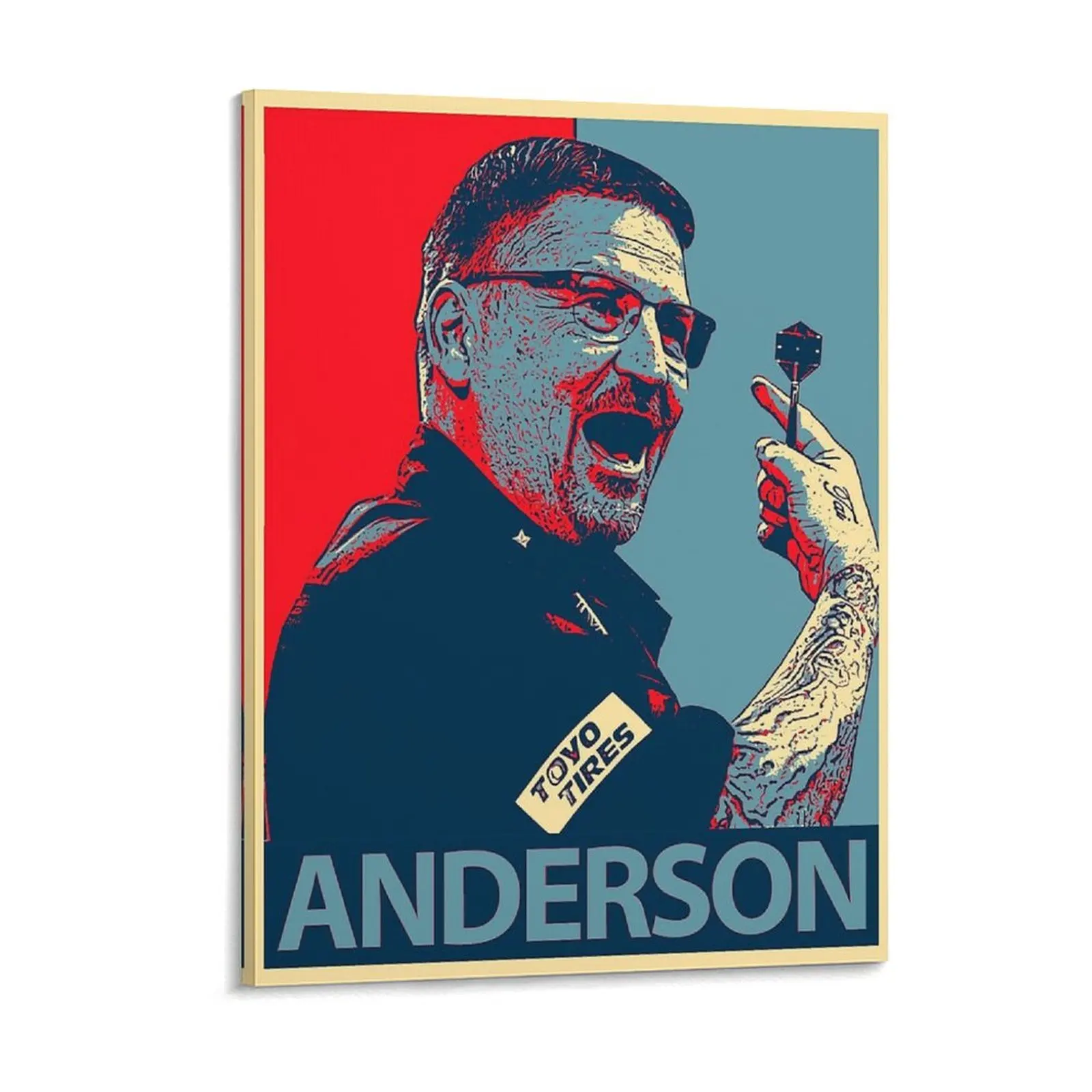 Gary Anderson Artwork Trending Darts Champion Canvas Painting Bar Wall Decor Living Room Wall Personalized Framed Wall Painting