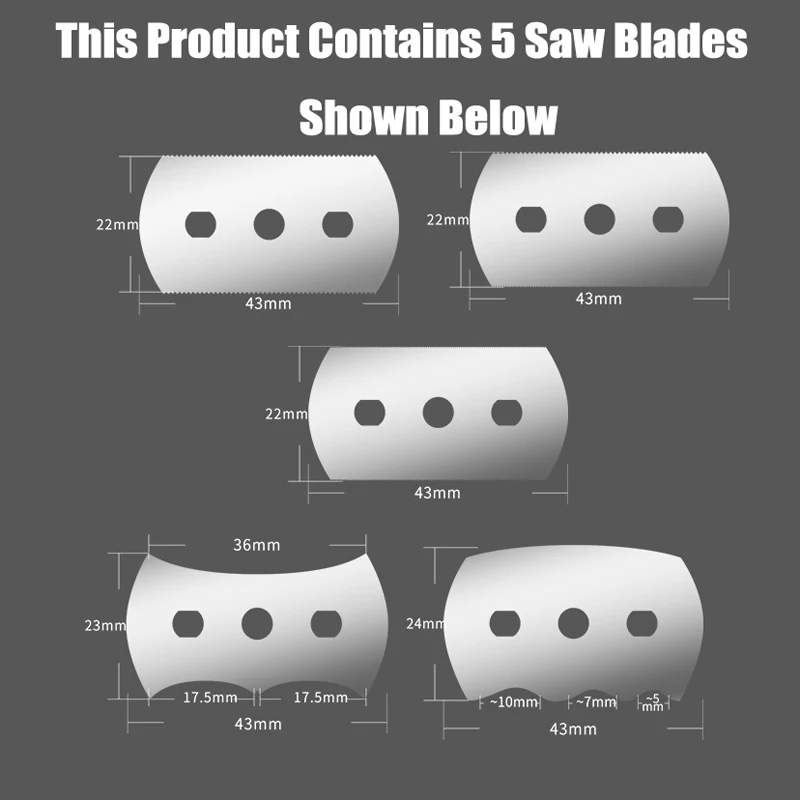 Ustar Light Alloy Shaped Hand Saw With 5 Special-Shaped Saw Blades For Assembly Gundam Model Hobby Building Making Tools DIY