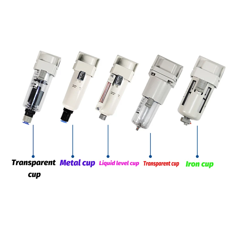 Filtre de séparation d'eau d'huile de type SMC AFM20-02-A micro brume pour éliminer l'huile, l'eau, la poussière et les impuretés avec une haute précision