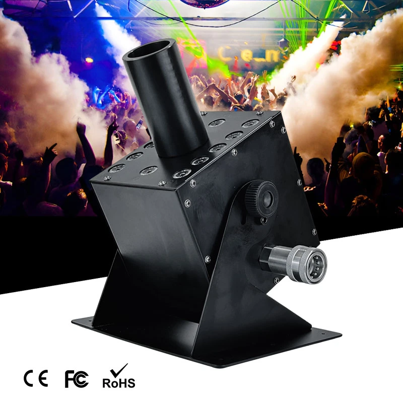 Sailwin Stage Light 12X3W RGB Co2 Column LED Smoke Machine For Digital Disco Dj Wedding Rgb Co2 Jet Fog Machine