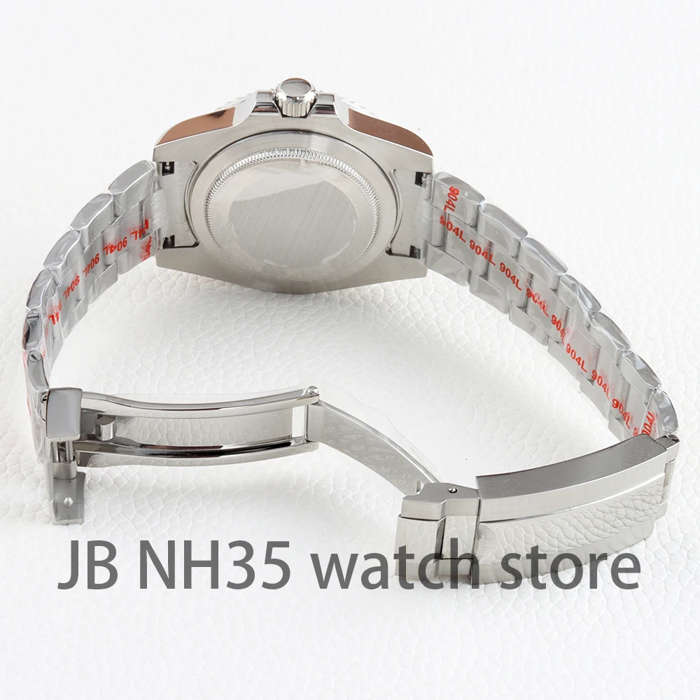 40 مللي متر ساعة حافظة 20 مللي متر حزام المحار مصقول سوار مقاوم للماء ل Yachat-Master SUB 13.5 مللي متر الطلب NH34 NH35 NH36 NH38 حركة