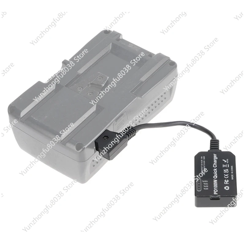 

Dummy Battery D-TAP V-Port to PD 100W Bidirectional Charging and Discharging Module USB Power Adapter for Monitor/Camera HOT