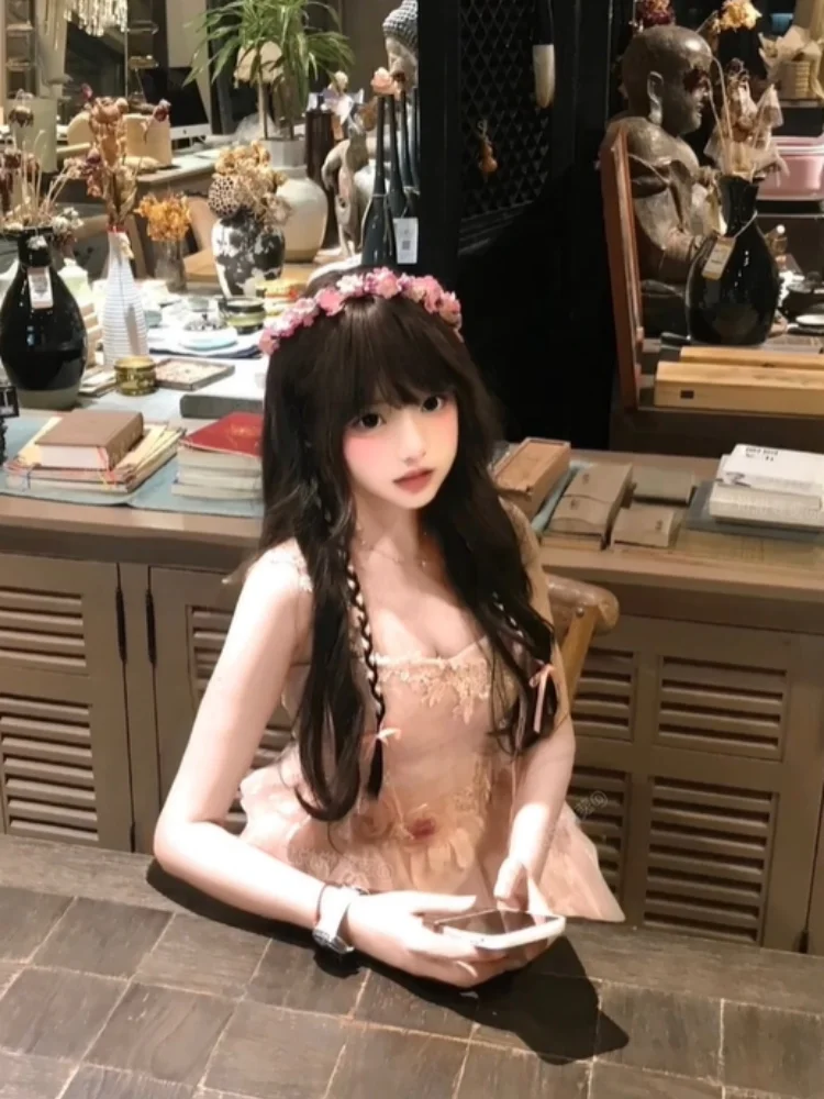 الحلو 3D زهرة Strapl Princ ort Dr المرأة سليم صالح منتفخ الصيف جديد Sle عادية Ele تنورة العلامة التجارية الصينية #5