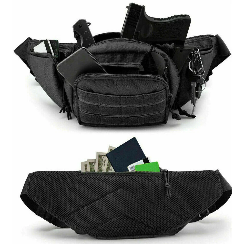 Hunting Gun Waist Bag Holster Chest Training Hiking Shooting Hunting Pistol Pouch Bag Airsoft Paintball Combat Bags