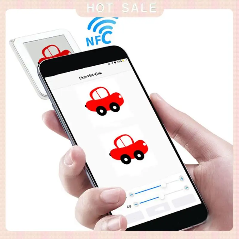 จัดส่งตลอด 24 ชั่วโมง 2 ชิ้น 1.54 นิ้วหน้าจอ Epaper NFC Powered E กระดาษ E หมึกแท็กแบตเตอรี่ฟรีป้าย NFC DIY กรอบรูปดิจิตอล