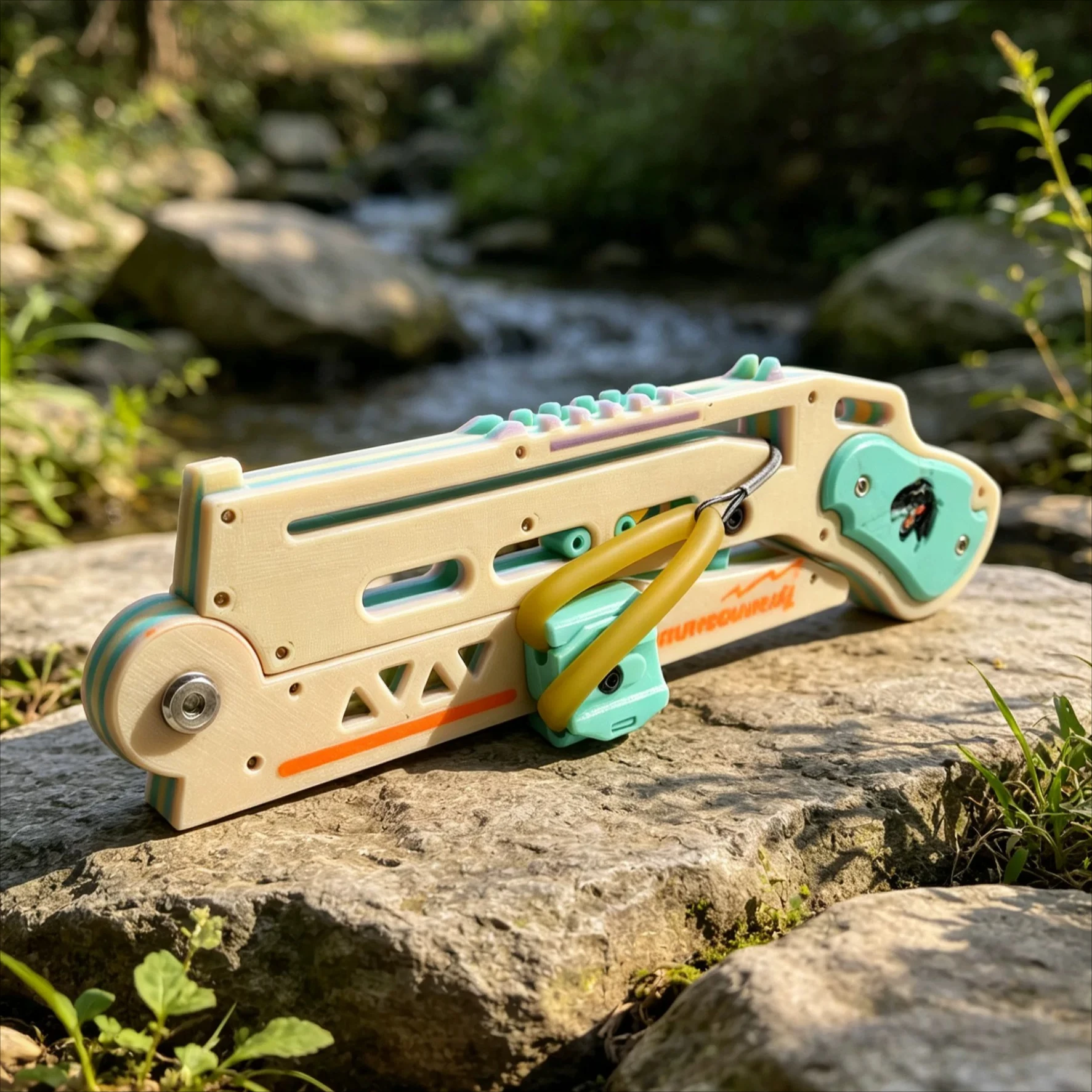 New Outdoor Double Stranded Rubber Band Portable Folding High-power High-precision Competitive Hunting Tool