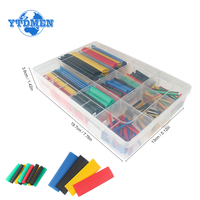 328PCS Heat Shrink Tubing Thermoresistant Tube 2:1 Shrink Wrapping Insulation Cable, Waterproof Shrinkable Sleeve DIY